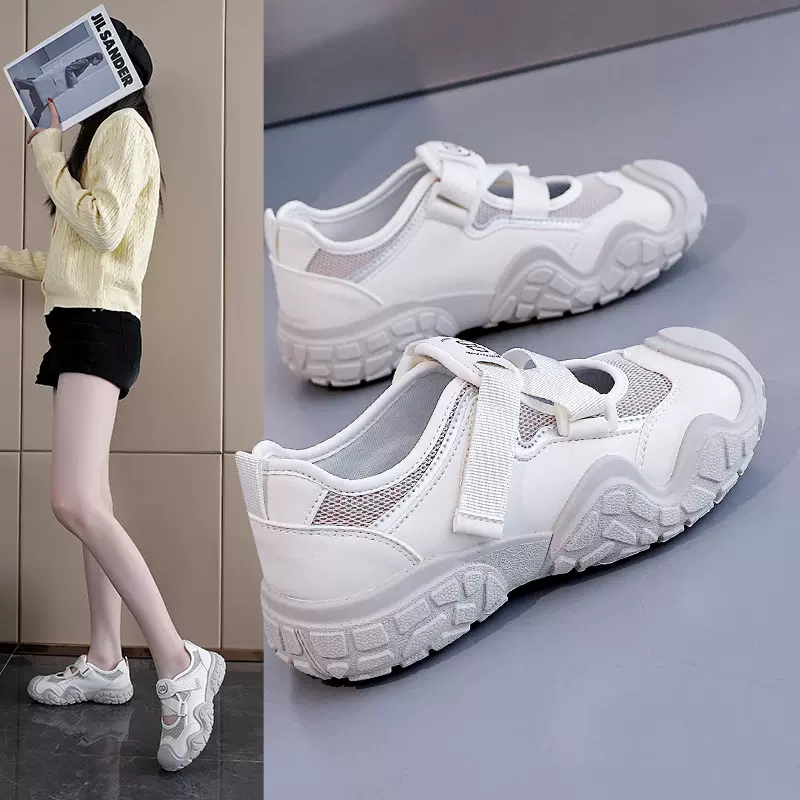 ins韩版新款老爹鞋女2026夏季学生平底外穿登山鞋透气凉鞋女26808