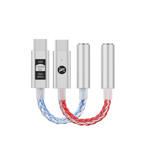 JCALLY JM6E digital audio typec adapter cable amp mobile phone headphone adapter CX31993DAC