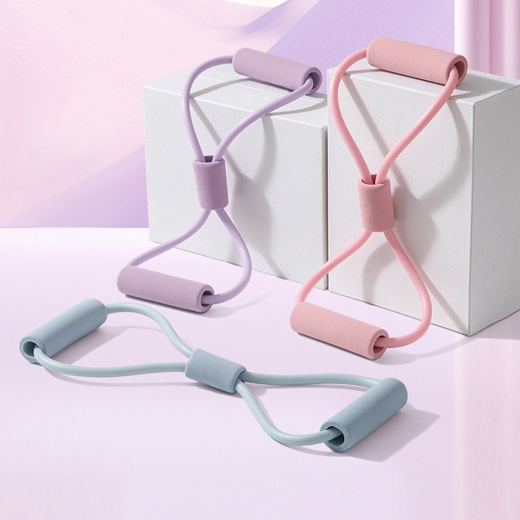 工場卸売8の字抵抗バンド、ヨガ、ピラティス、背中と胸のトレーニング用8の字ストレッチ器具|undefined