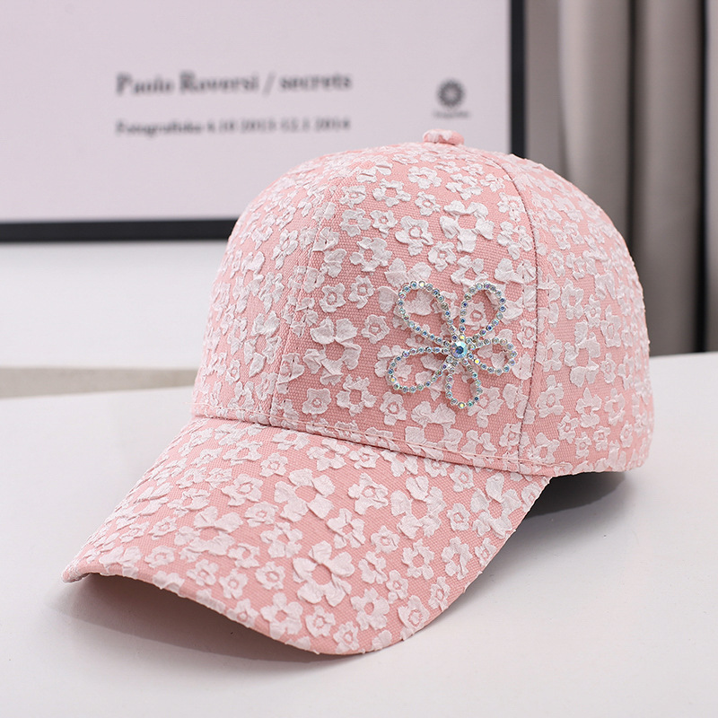 Sombrero primavera y verano moda simple estampado de flores gorra de algodón de alero curvo para hombres deportes al aire libre protector solar sombrilla para el sol