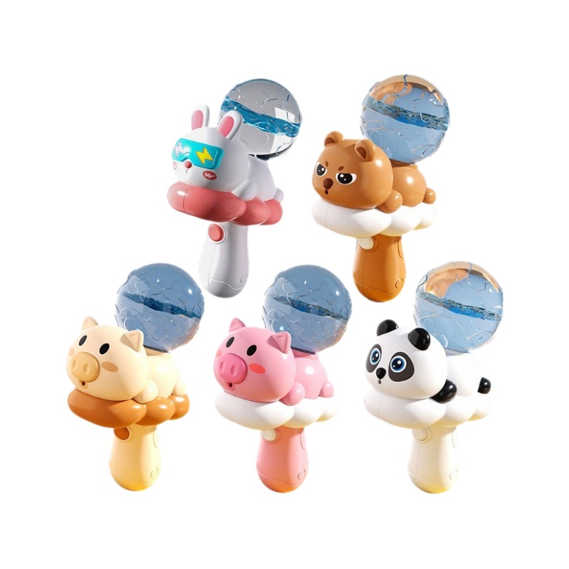 Juguete de pistola de agua de disparo continuo de luz eléctrica para niños en verano