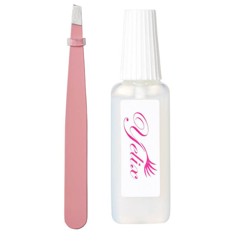 Fábrica de belleza de pestañas injerto herramientas de pestañas principiantes pinzas auto-injerto cepillo de pegamento especial conjunto de ejercicio al por mayor