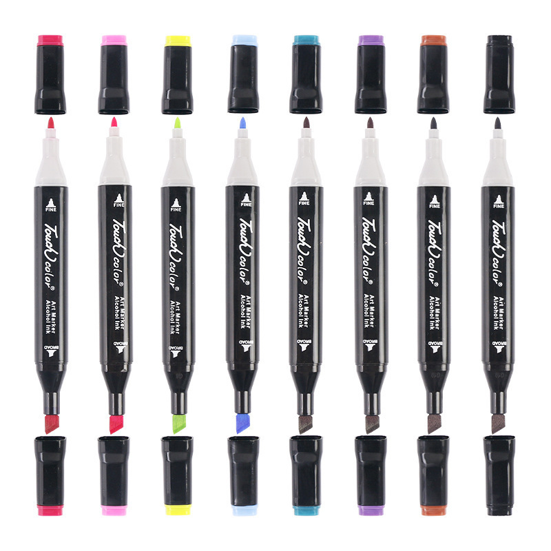 Touch marker single optional 204 color alcohol oily hard head marker cartoon hand-painted ink wholesale