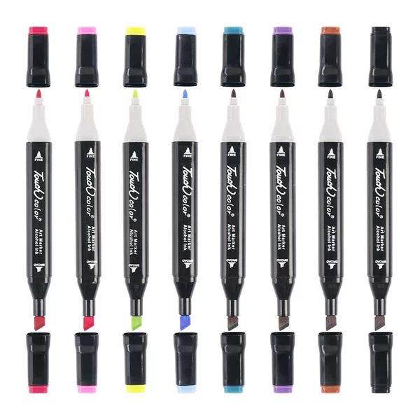 Touch marker single optional 204 color alcohol oily hard head marker cartoon hand-painted ink wholesale