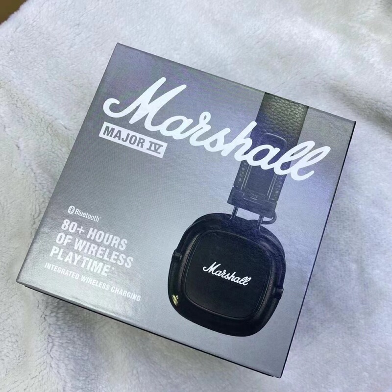 High-End Marshall Major Iv 4Th Generation Wireless Bluetooth Headphones with Heavy Bass