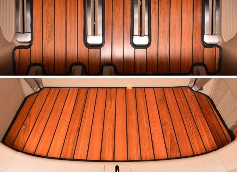 01-16 Model Buick Old Gl8 Old Model Lu Zun Solid Wood Car Floor Mats Teak Wood Floor Mats Seven-Seater Car Modification