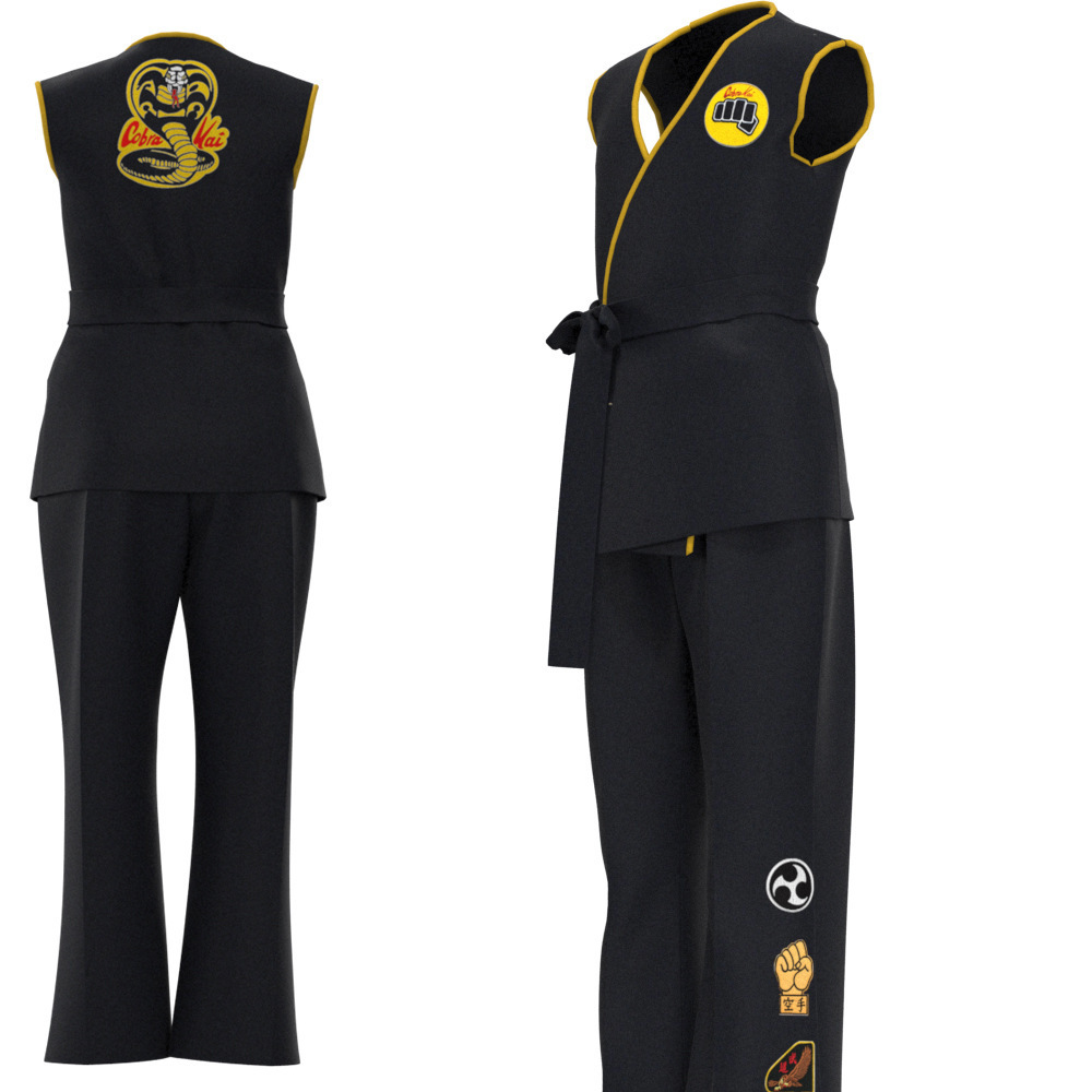 Dragon Power Kid Taekwondo Costume Cosplay Outfit Cobra Karate Training Suit Taekwondo Training Uniform