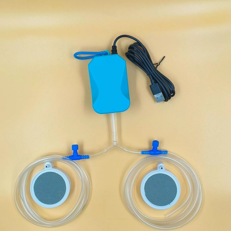 usb静音充氧泵鱼缸增氧泵家用水族箱氧气泵钓鱼冲氧泵小型打氧机