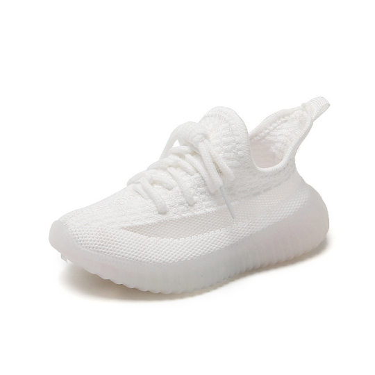 Children's sneaker 2024 Spring and Autumn Boys Coconut Shoes New Girls Casual Mesh Shoes Breathable Baby White Shoes