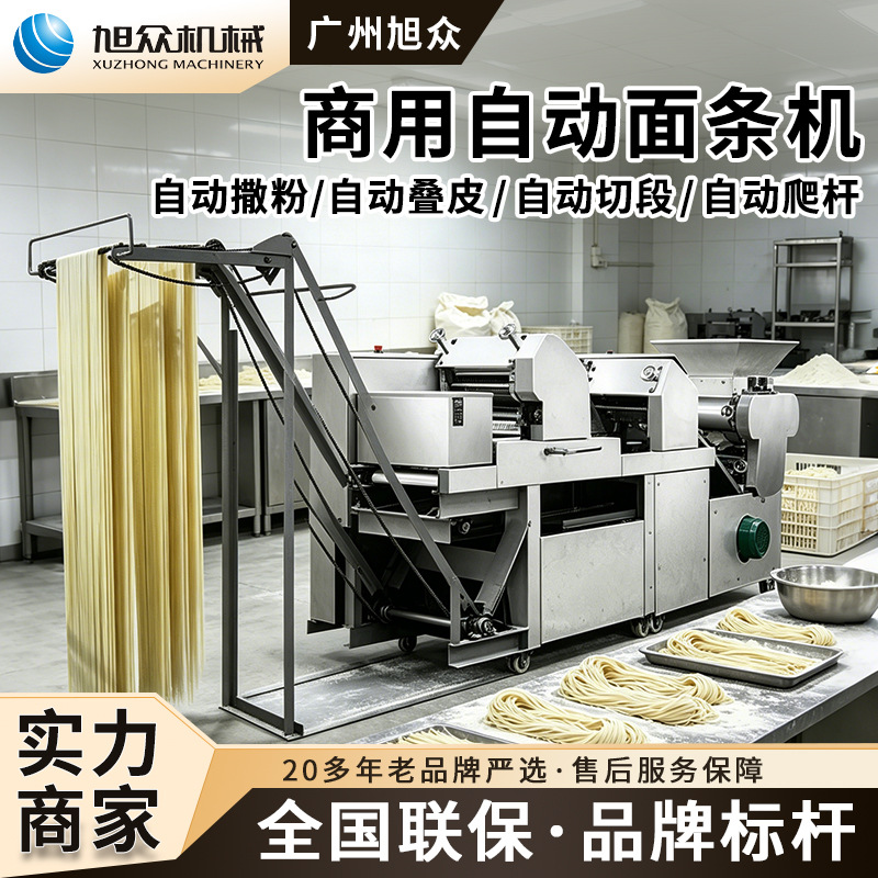 Xuzhong pequeña línea de producción de fideos húmedos frescos, máquina de fideos de prensa especial para bocadillos comerciales y cantina de piel de arroz y arroz