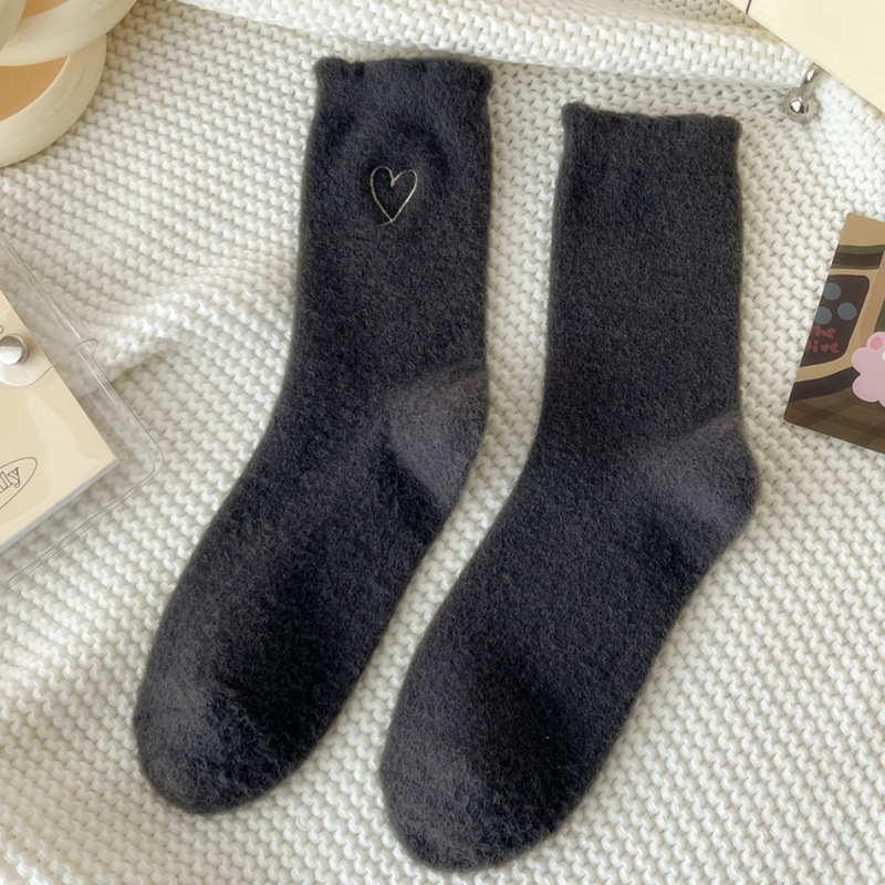 秋冬のベルベットの厚い靴下の女性の愛の靴下の睡眠の靴下の家の保温の厚い月子の靴下の中のストッキング|undefined