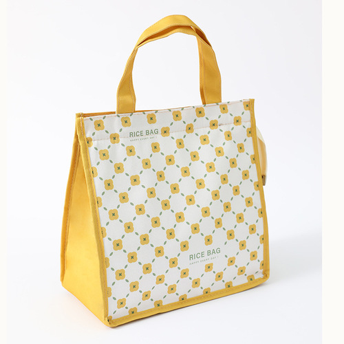 New small fresh lunch box bag thickened lunch insulated bag large capacity office worker student portable insulated bag wholesale