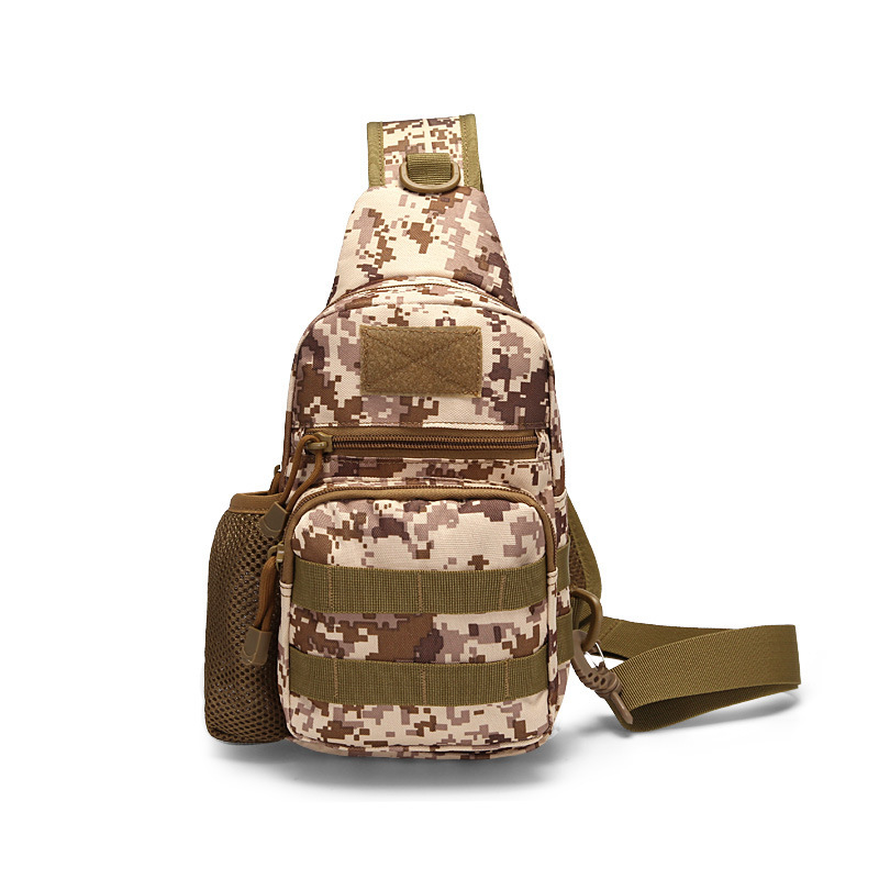 Bolsa de pecho militar, bolsa de pecho táctica, bolsa de pecho de hervidor de agua, bolsa de pecho de camuflaje deportivo multifuncional de ciclismo oblicuo