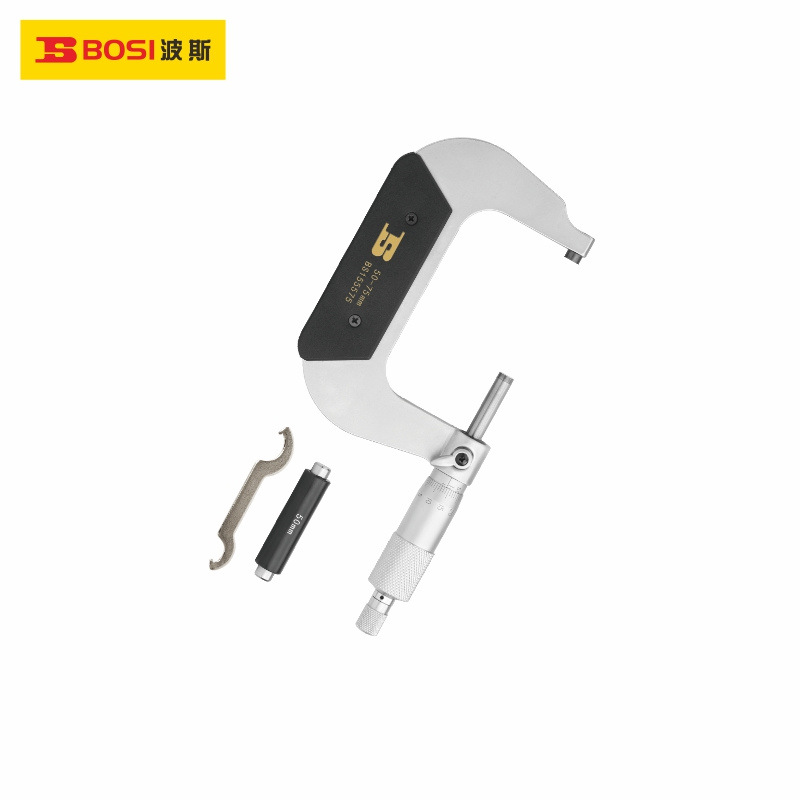波斯工具专业级外径千分尺螺旋测微仪50-75mm BS155575