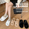 Demi-season comfortable footwear indoor for pregnant, slippers, double strap, wholesale