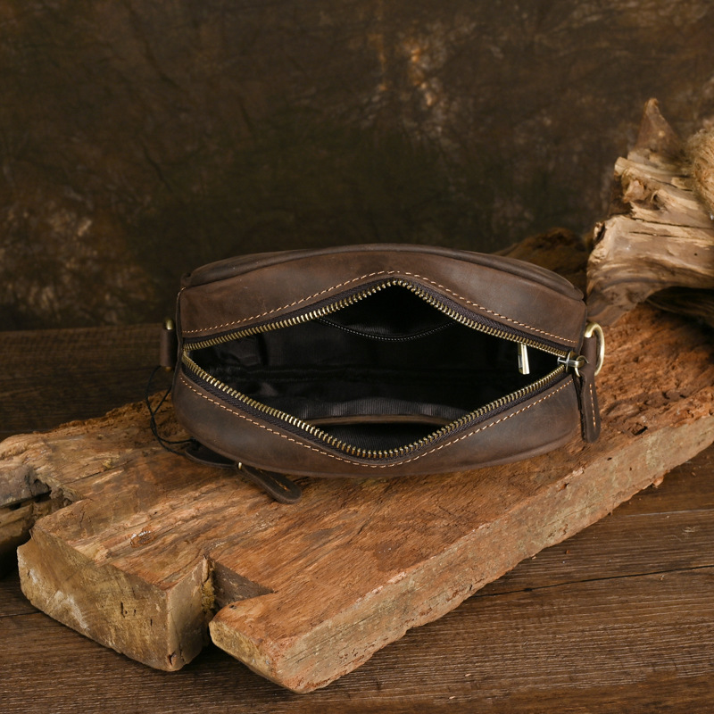 Antiguo inconformista 2023 bolsa de mensajero de los hombres bolsa de mensajero de cuero genuino de la moda europea y americana tirar-Bolsa de hombro de los hombres