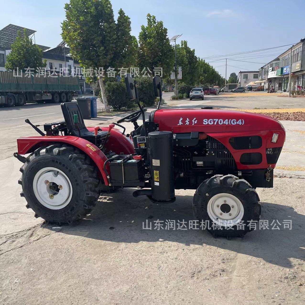 大棚王四轮农用504大棚王拖拉机 四驱带强压多路阀双强压旋耕打地