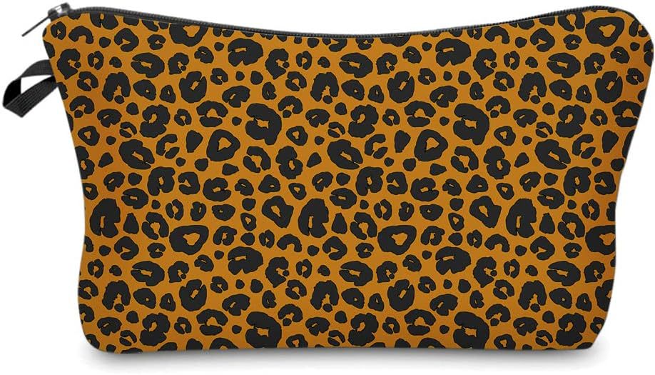 Transfronterizo Amazon nuevo animal flor lino bolsa de maquillaje bolsa de almacenamiento lino bolsa de cremallera impermeable