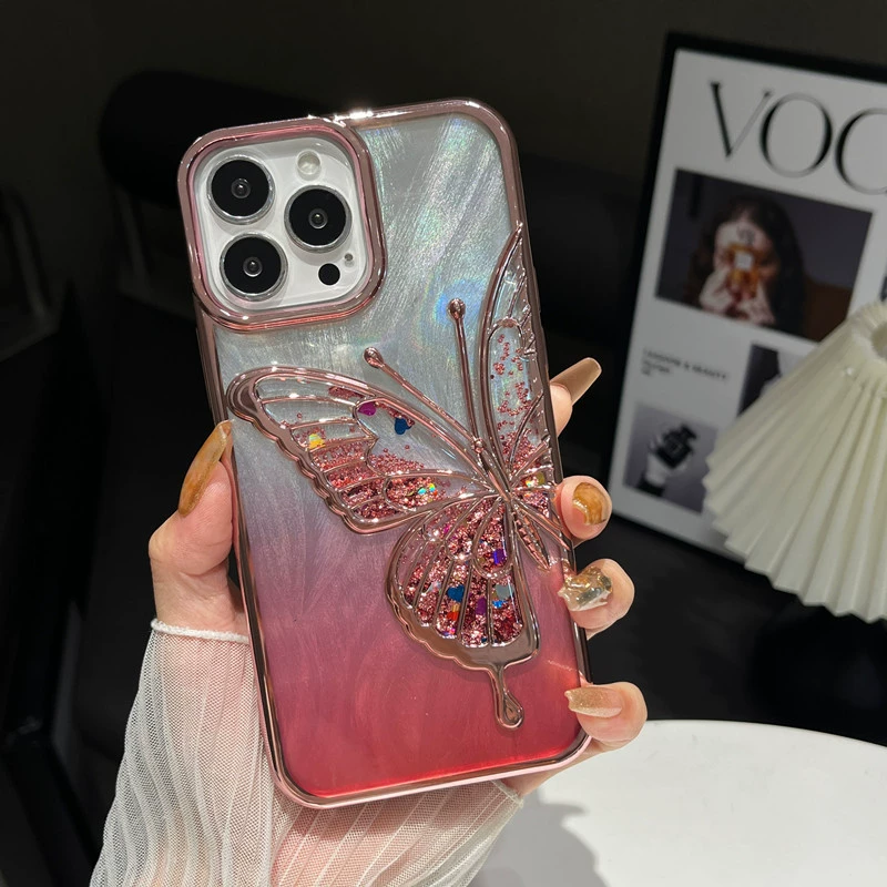Apple, совместимый iphone16, трёхмерный чехол, защитный чехол, 16промакс, градиент