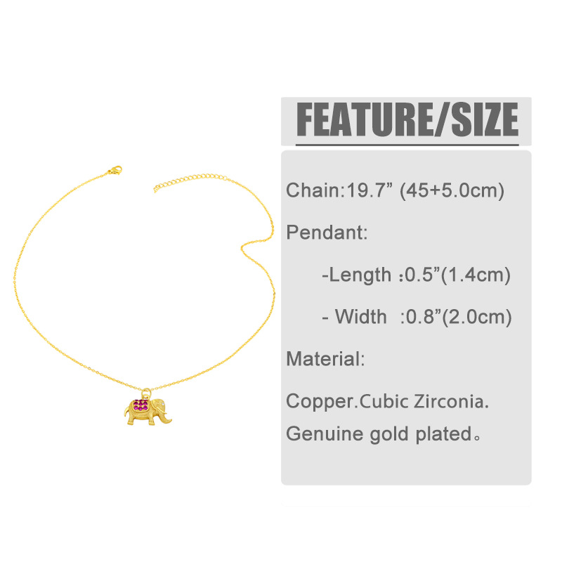 fruit elephant lock hats fashion clavicle chain necklace wholesale jewelry Nihaojewelry