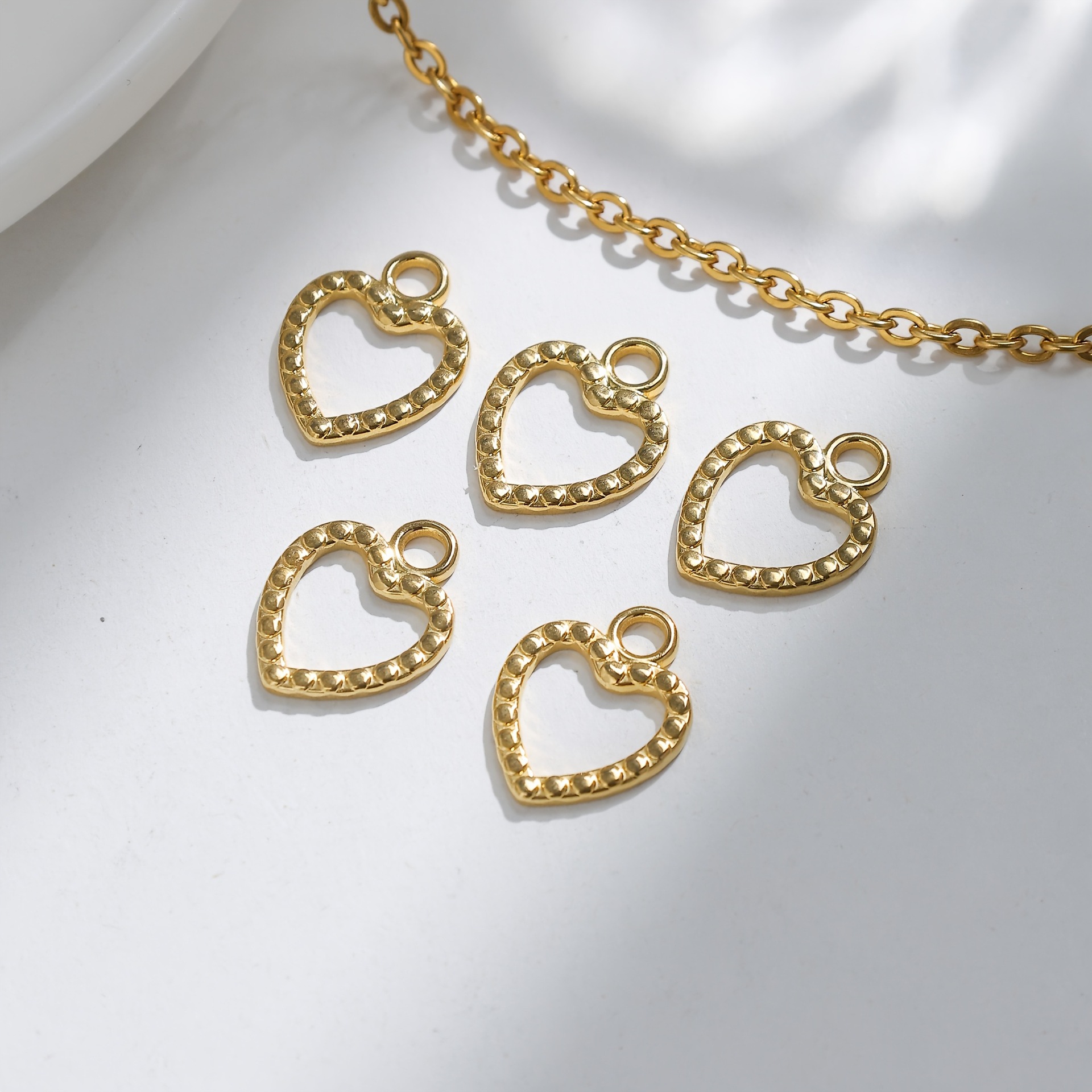 Pendant Jewelry Making Type 1 Piece 304 Stainless Steel Heart Shape Boots Polished Pendant DIY Ornament Accessories