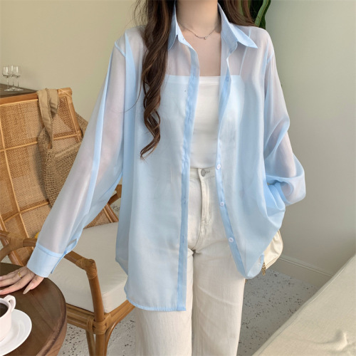 Photographed Back Split Pearl Shimmer Snow Proof Shirt Outerwear Women's UV Protection Breathable Sun Protection Top