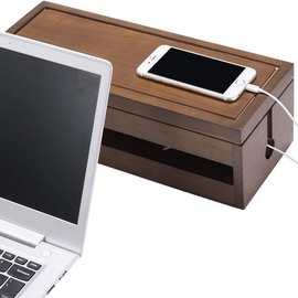 实木插板电线整理盒家用理线器电源插座整理盒插线板集线盒排插盒