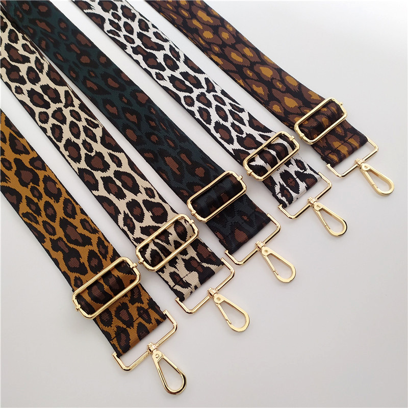 New Widened Thick Leopard Jacquard Webbing Accessories Straps display picture 3