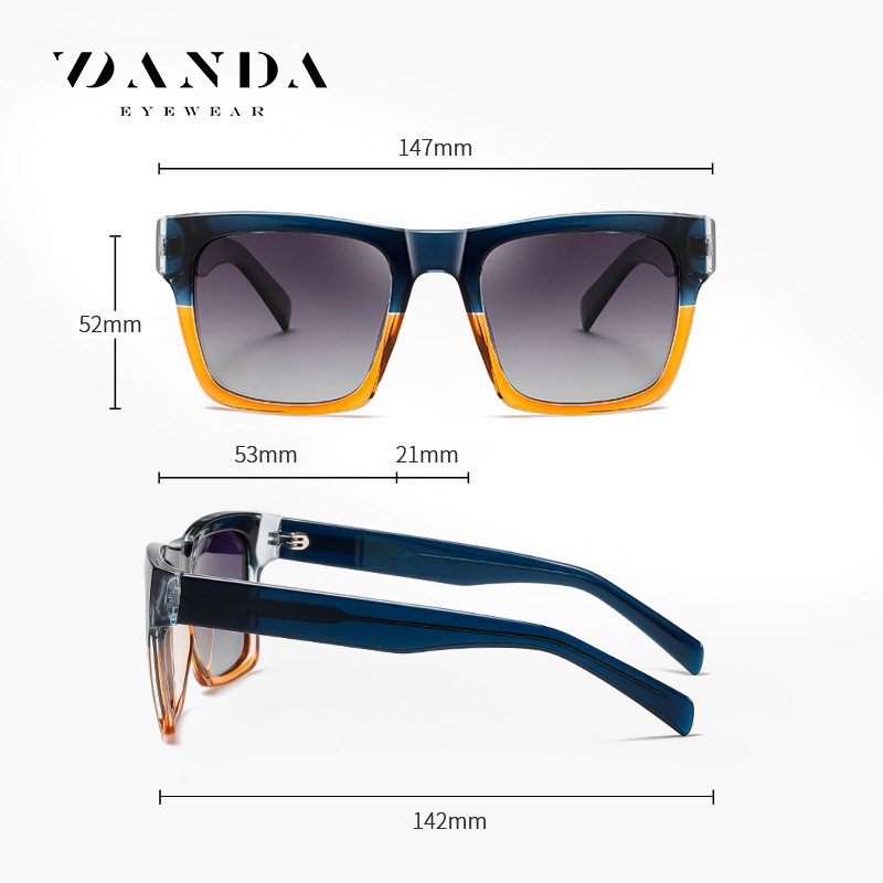 Venta caliente transfronteriza nuevas gafas de sol S31132 moda hombres y mujeres mismas gafas de sol polarizadas al aire libre protector solar gafas de calle