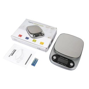 305 Kitchen Scale 10kg Digital Kitchen Scale Household Baking Scale High Precision 0.1g Gram Scale Stainless Steel Kitchen Scale