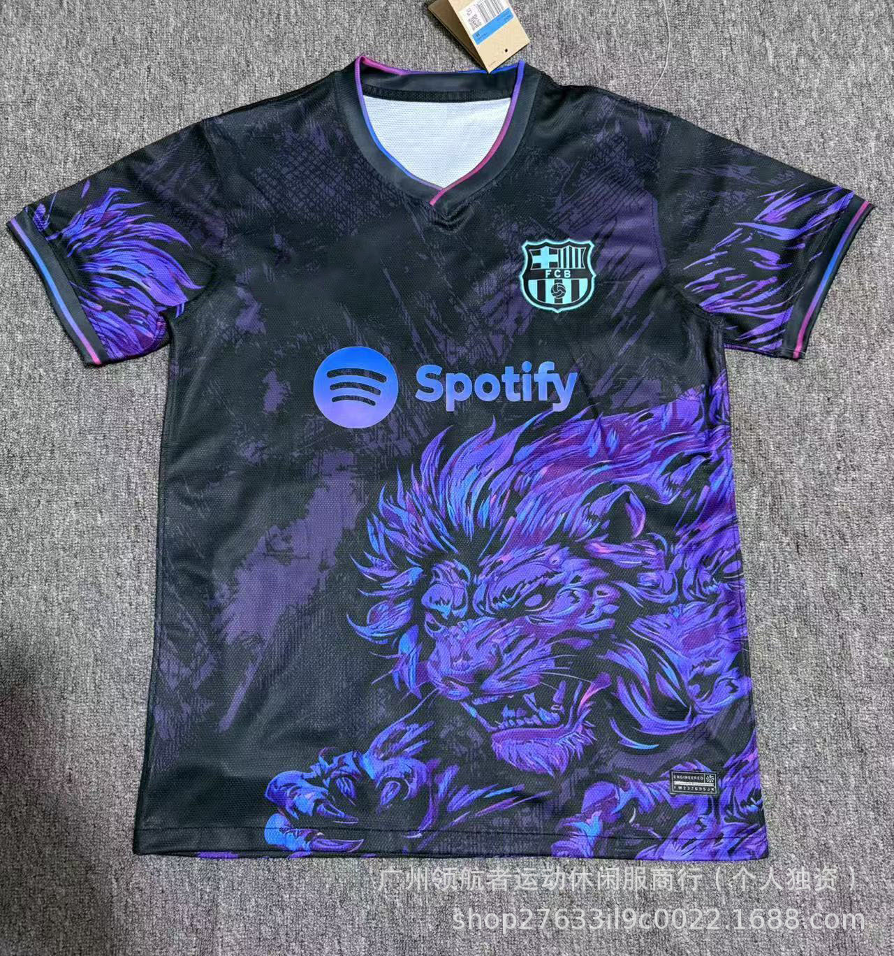 25-26 Fabricante especial de ropa de fútbol venta directa de una camiseta de malla camiseta de mangas cortas ropa de fútbol deportiva