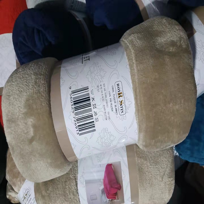 Export Pure Color Fleece Blanket for Stalls as Gift Beads Coral Fleece Inventory Single Color Fleece Blanket Manufacturer Wholesale