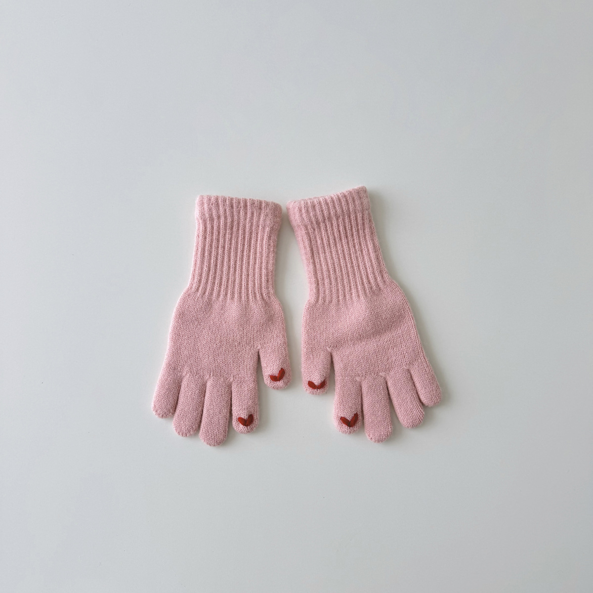 Guanti per bambini Love embroidery Guanti per bambini senza dita con touch screen per studenti_voghion.com