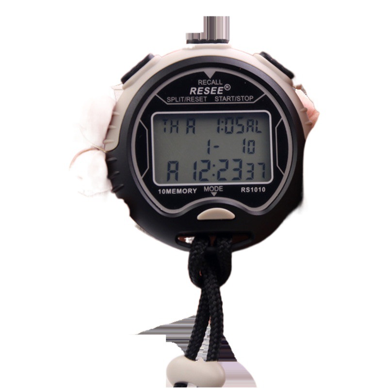 Cronómetro electrónico temporizador deportes fitness estudiante competencia pista y campo entrenamiento natación árbitro cronómetro impermeable