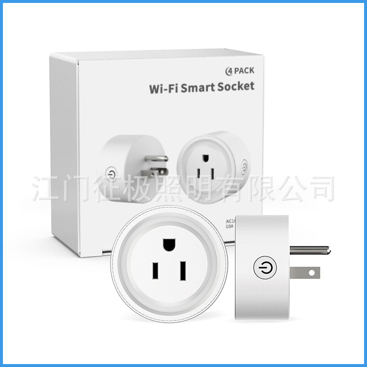 廠家直供美規(guī)3孔wifi智能插座app藍(lán)牙控語(yǔ)音控制