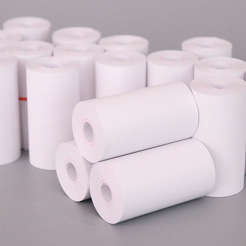 Papel de caja registradora térmica sin tubo 57*30 Papel de recibo 5730mm Meow máquina papel de impresión 57x30 impresión caja completa