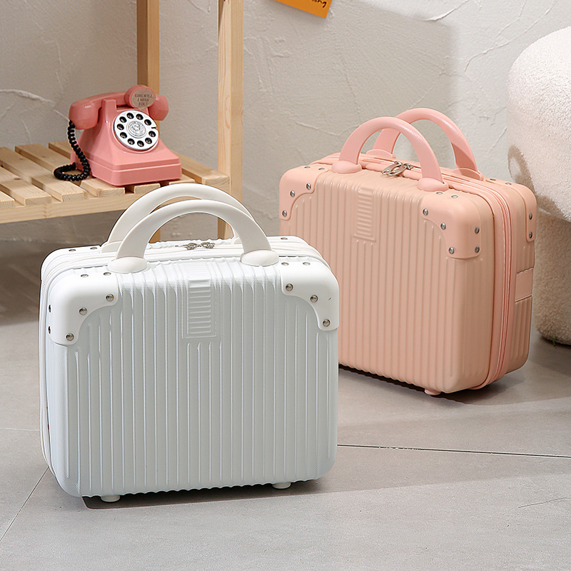 Portable Case 14 Inch Luggage Case Women's Fashion Cosmetic Case Small Lightweight 16 Suitcase Accompanying Gift Creative Gift Box Portable Case 14 Inch Luggage Case Women's Fashion Cosmetic Case Small Lightweight 16 Suitcase Accompanying Gift Creative Gift Box