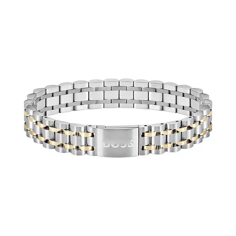 European and American Hot-Selling Independent Website Bestseller Boss Bracelet Stainless Steel Adjustable Magnetic Men's Titanium Steel Jewelry