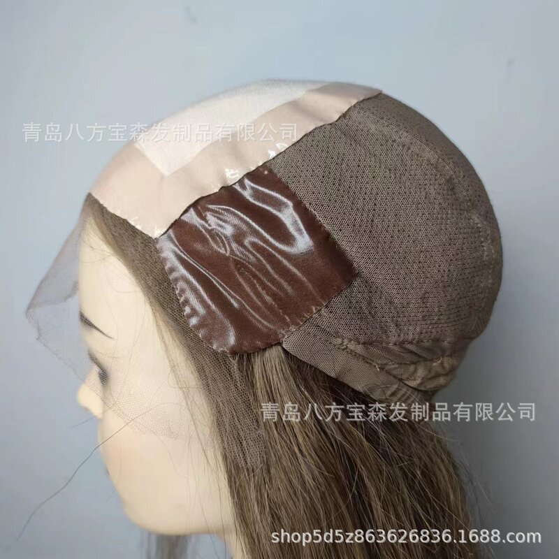 Medical Wig Hand Needle Simulated Scalp Human Hair Factory Wholesale Silk Top Mechanism Hand Hook Headgear