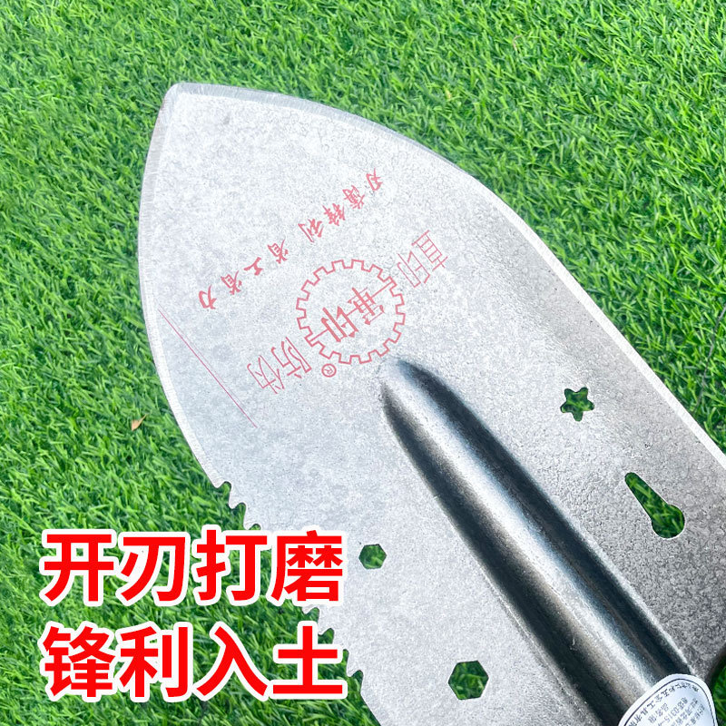 军印铁锹加厚工兵铲多功能挖土挖沟尖头铲子全钢钓鱼种菜车载铁锨|undefined