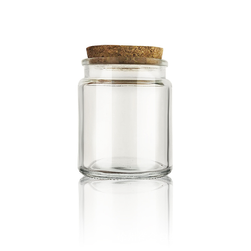 Transparente vidrio grande fragancia vela taza de almacenamiento 100ml transparente romántica DIY vela hecha a mano