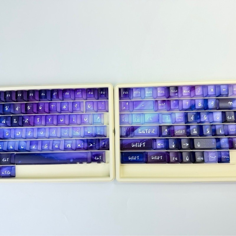 键帽寒冬港/弓溪谷晕染5面雾透机械键盘适用wooting等118键ai3d移|undefined