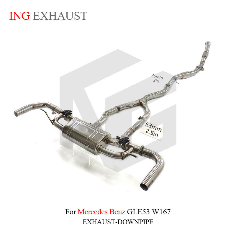 Suitable for Mercedes-Benz GLE53 W167, with silencer valve pipe