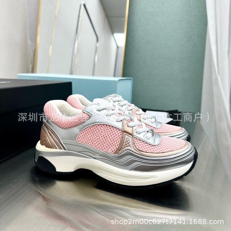高版本当日发稥稥低帮银角大王女2025新款厚底复古运动休闲老爹鞋|undefined