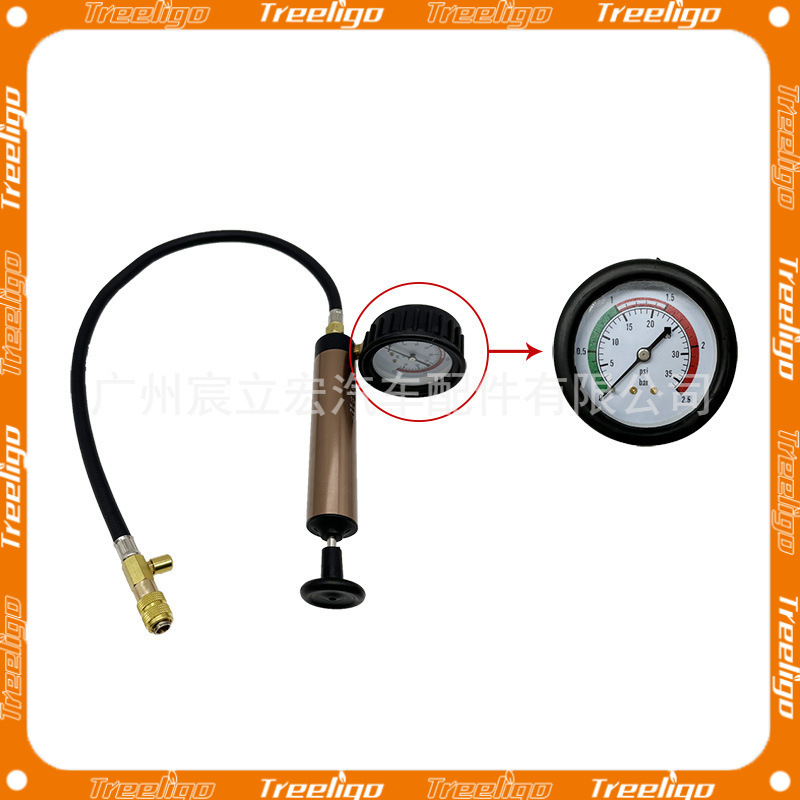 Herramienta de medición de fugas de presión del tanque de agua del automóvil, anticongelante, llenado de reemplazo, manómetro de refrigerante de vacío