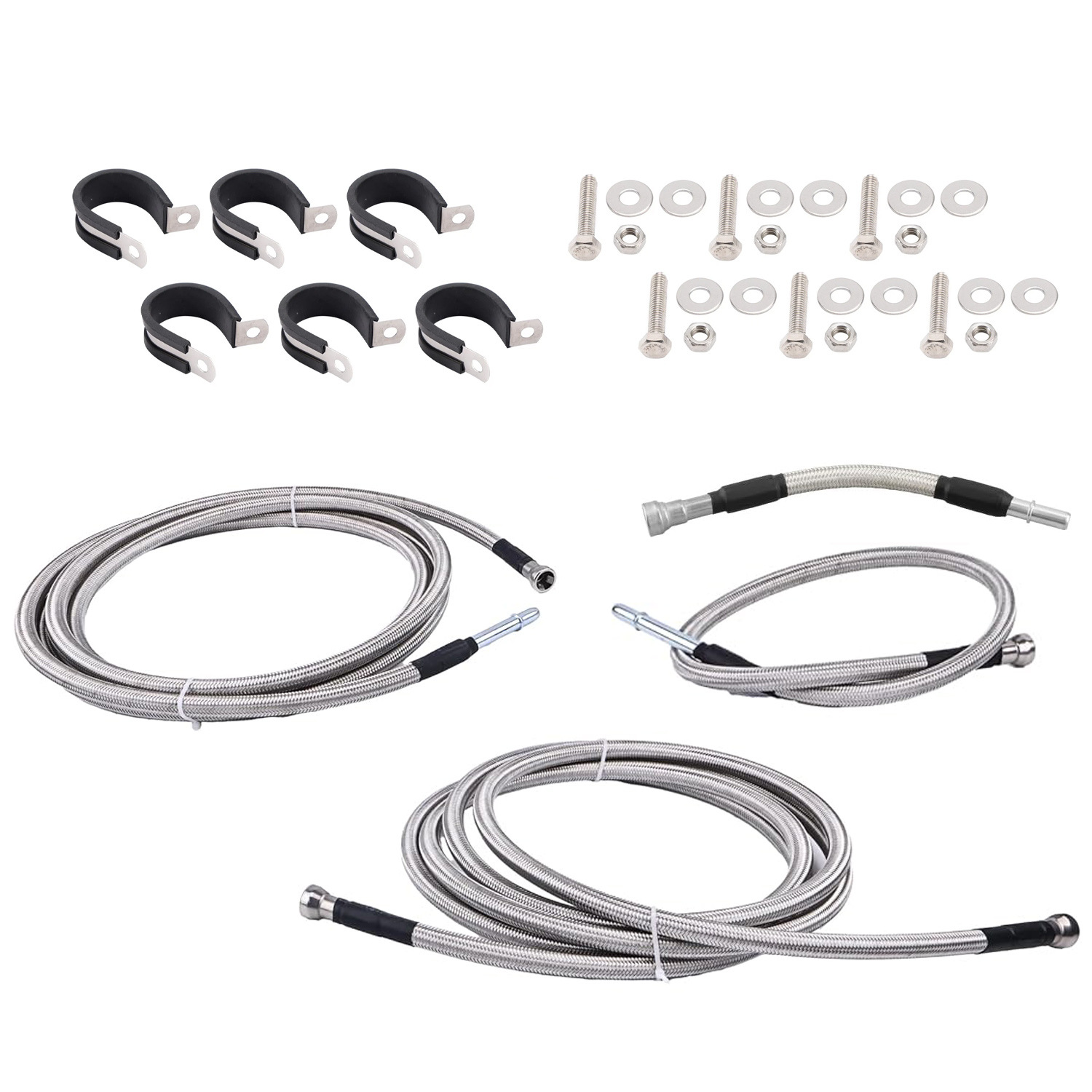 819-874 Front flexible stainless steel braided fuel hose suitable for some Chevrolet/GMC models