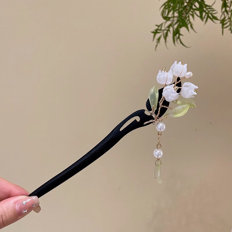 Lámpara Palacio emisor de luz horquilla borla de alto grado de las mujeres de estilo chino horquilla de pelo de estilo nacional updo pelo paso-sacudida chaleco falda