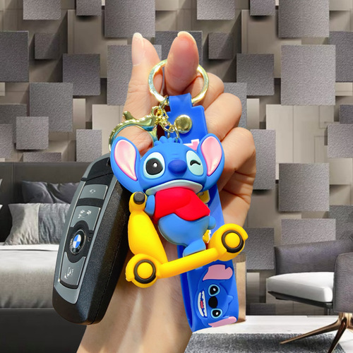 Wholesale Cute Steve the Mouse Plush Hook and Loop Bag Charm Cartoon Figure Keychain Grabber Machine Toy