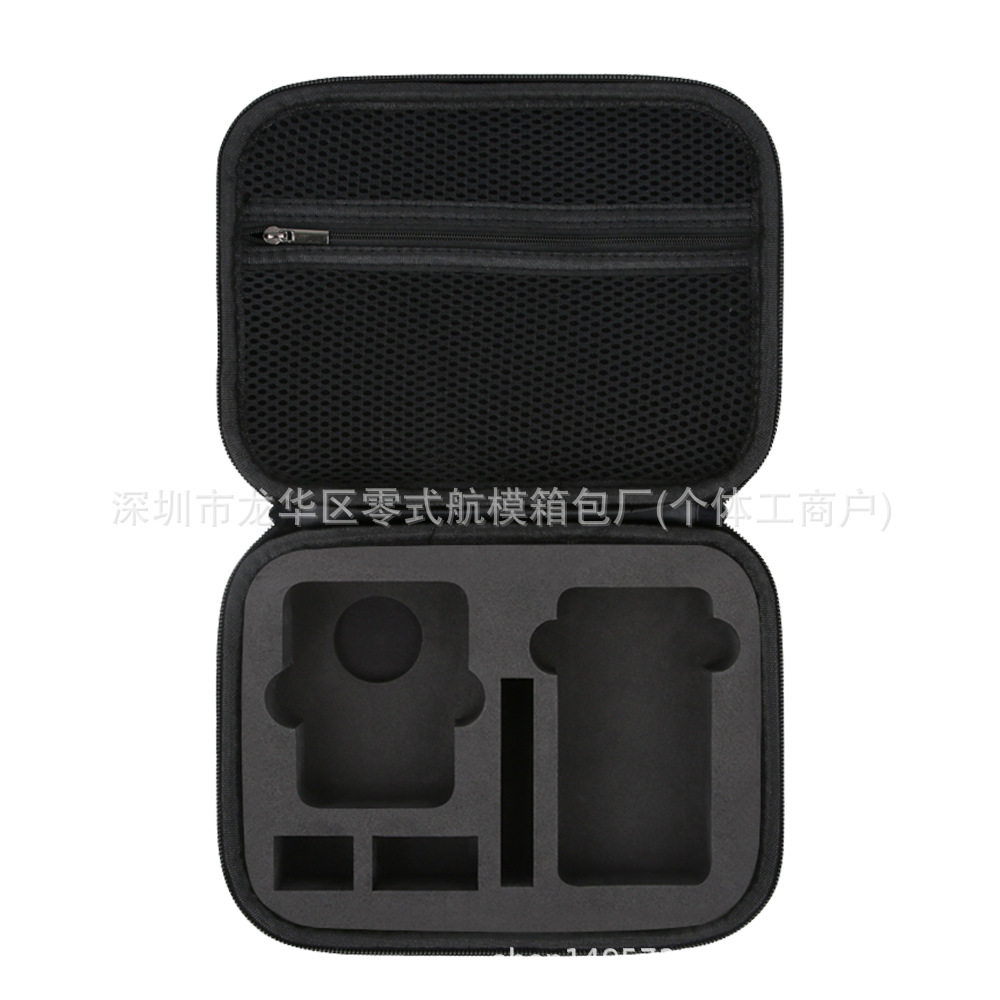 Caja de almacenamiento de la cámara deportiva, caja de accesorios a prueba de caídas, bolsa de protección para cajas al aire libre.
