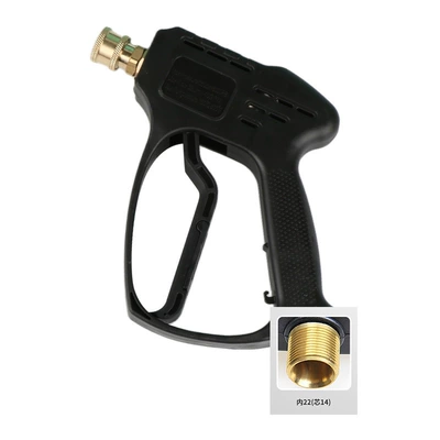 Household Car Wash High-Pressure Water Gun Spray Nozzle 360-Degree Cleaning Machine Accessories High-Pressure Car Wash Water Gun Wholesale (High pressure car wash water gun) - aluminum-valve-quick-connect-short-gun-22-cores-14